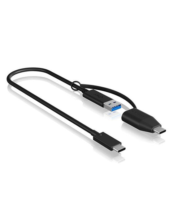 EAN 4250078171720 - ICY BOX IB-CB033 cable USB USB 3.2 Gen 2 (3.1 Gen 2) 0,35 m USB C USB A Negro imagen 2