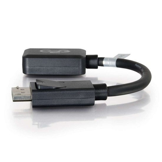 C2g 8in Displayport To Hdmi Adapter Dp To Hdmi Adapter 1080p Black M/F Adaptador De Vídeo Displayport Macho A Hdmi Hembra 20.3 Cm Blindado Negro
