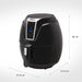 EAN 8713016048257 - Princess 182021 Sencillo 3,2 L Independiente 1400 W Freidora de aire caliente Negro imagen 31