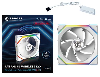 EAN 4718466016720 - Lian Li UNI FAN SL Wireless 120 Reverse Blade Carcasa del ordenador Ventilador 12 cm Blanco 1 pieza(s) imagen 1