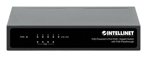 EAN 0766623561082 - Intellinet PoE-Powered 5x Gigabit Gigabit Ethernet (10/100/1000) Energía sobre Ethernet (PoE) Negro imagen 2