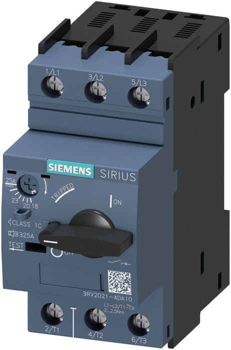 Siemens 3rv20214da10 Guardamotor S0 20-25a Class10 Tornillo.