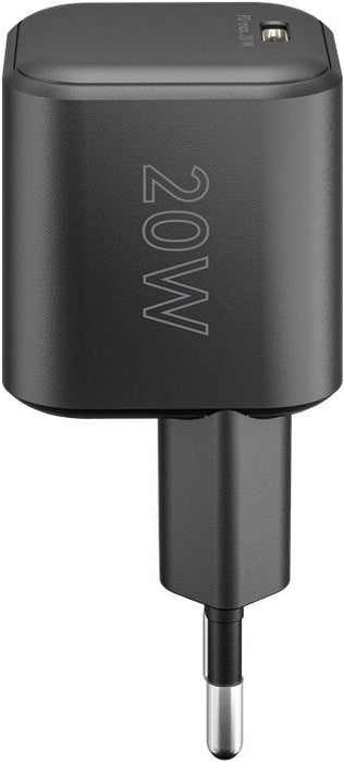 Cargador Rápido Goobay 20w Usb-C Pd Gan (Negro) 76690