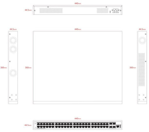 EAN 5715063507780 - Ernitec ELECTRA-M248-1GB-800W switch imagen 2