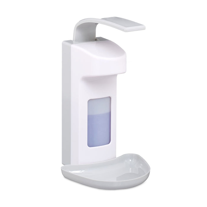Relaxdays Seifenspender Con Tropfschale 0,5 L Blanco