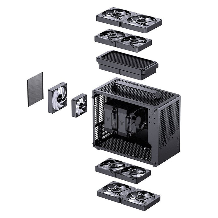 Jonsplus Z20 Micro-Atx Carcasa, Con Tragegriff - Negro
