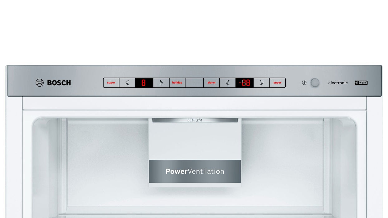 Bosch Home Kge36aica Series 6, Combinación De Enfriamiento/Congelador De Acero Inoxidable Kge36aica