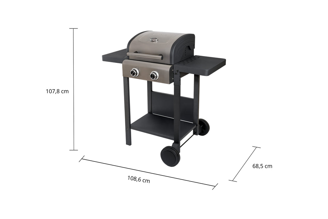 Unold Bbq Grillwagen Buddy  (Negro, 2.600 Watt) 58595