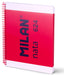 EAN 8411574109822 - Milan 57043E80P cuaderno y block A4 80 hojas Rosa, Blanco imagen 1