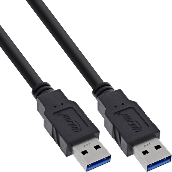 Inline Usb 3.0 Cable Tipo A Macho A A Macho Negro 1m