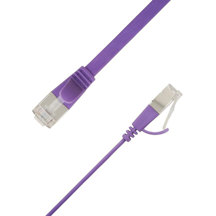 Flat U/Ftp Cat6a Purple 1.5m Awg 32/7, Pvc, 1 85x6mm Stp-Fl6a-00150-Pu