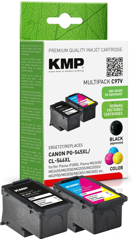 EAN 4011324691573 - KMP C97V cartucho de tinta 2 pieza(s) Compatible Alto rendimiento (XL) Negro, Cian, Magenta, Amarillo imagen 1