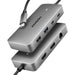 EAN 8595247909305 - Axagon HUB USB HMC-CUB83X2, USB 10Gbps hub, 2x USB-A, USB-C, HDMI & DP 4k/144Hz, RJ-45 GLAN, PD 100W, kab imagen 1