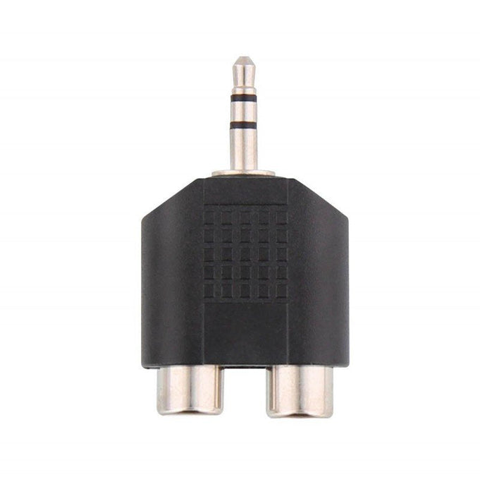 Adaptador T'Nb Jack 3.5mm Macho Vers 2x Rca Hembra (Negro)