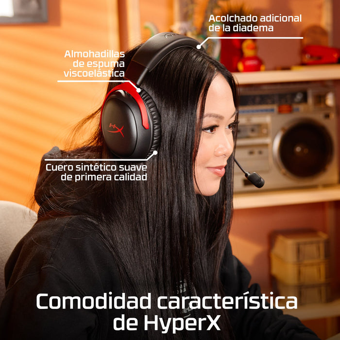 EAN 0198415435590 - HyperX Cloud III S Wireless Black Gaming Headset Inalámbrico Diadema Juego Bluetooth imagen 9