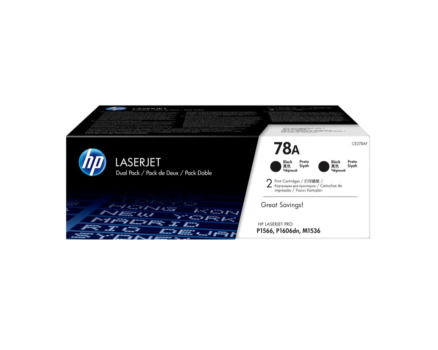 EAN 0886111730506 - HP 78A 2-pack Black Original LaserJet Toner Cartridges cartucho de tóner 2 pieza(s) imagen 1