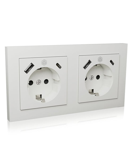 EAN 4250078172758 - ICY BOX IB-MPS4200W-PD toma de corriente Type F + USB A + USB C Blanco imagen 1