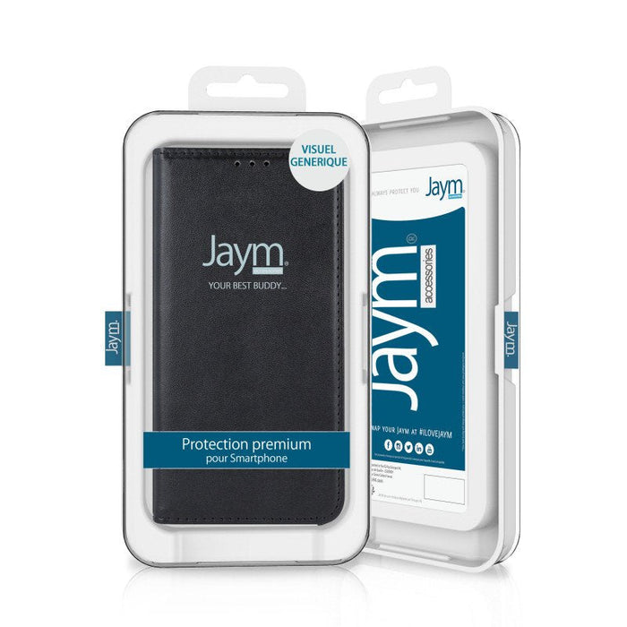 Funda Tipo Libro Con Soporte Magnética Negro Compatible Samsung Galaxy A22 4g - Jaym®**