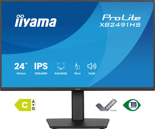 EAN 4948570127405 - iiyama ProLite XB2491HS-B1 pantalla para PC 60,5 cm (23.8") 1920 x 1080 Pixeles Full HD LCD Negro imagen 2