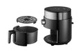 EAN 8595631034484 - Concept FR2500 freidora Sencillo 2,5 L 1200 W Freidora de aire caliente Negro imagen 7