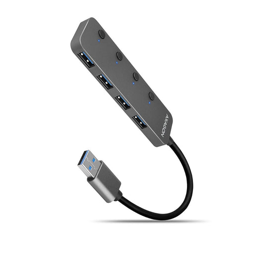 EAN 8595247905642 - Axagon HUE-MSA Superspeed USB-A Switch Hub 4x USB 3.0 aktiv - 20cm schwarz USB 3.2 Gen 1 (3.1 Gen 1) Type imagen 1