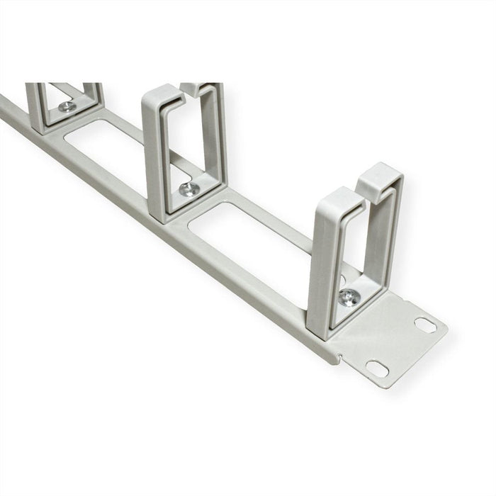 Value 19-Zoll-Frontplatte, 5 Cablesen Typ C, Cabledurchfhrung, Grau