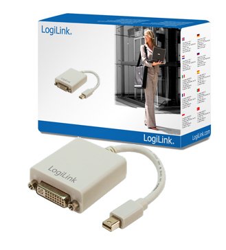 EAN 4052792003918 - LogiLink Mini DisplayPort / DVI Adapter 0,09 m DVI-I Gris imagen 1