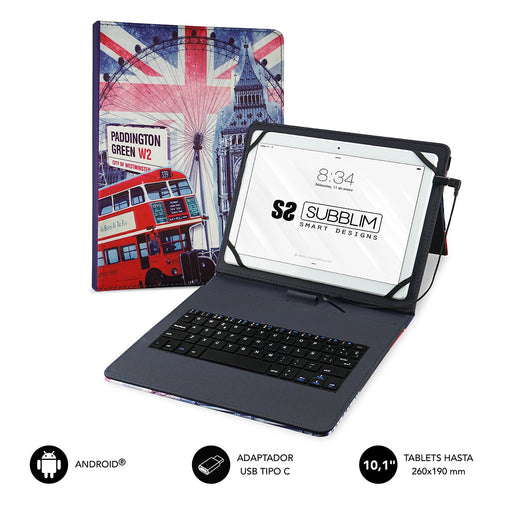 EAN 8436586741051 - SUBBLIM SUB-KT1-USB050 teclado para móvil QWERTY Español MicroUSB imagen 1