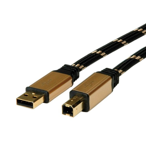 Cable Roline Gold Usb 2.0 Typ A-B 3,0m