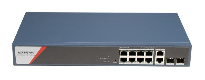 EAN 6942160406817 - Hikvision DS-3E1512HP-SI-8P2T2F switch Gestionado Gigabit Ethernet (10/100/1000) Energía sobre Ethernet ( imagen 1