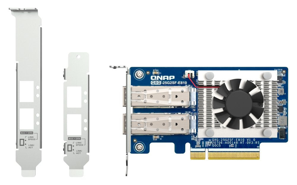 EAN 4711103084236 - QNAP QXG-25G2SF-E810 adaptador y tarjeta de red Interno Fibra 25000 Mbit/s imagen 2