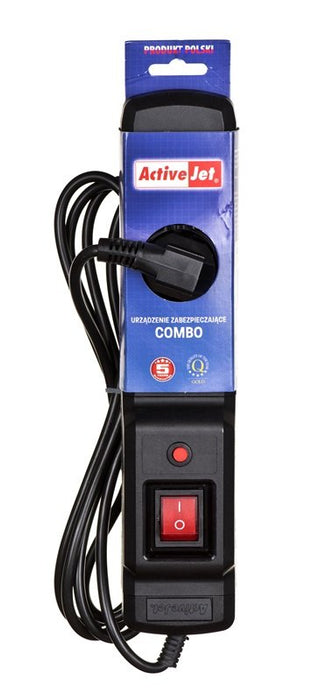 EAN 5901443115595 - Activejet COMBO 3GN 3M base múltiple 3 salidas AC Interior Negro imagen 3
