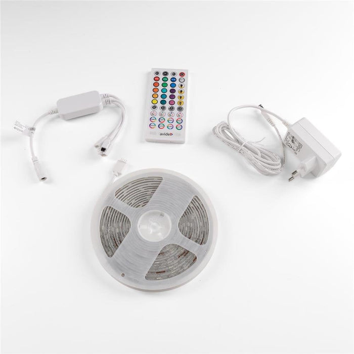 Avide Led Mreifen Blimer 12v 16w Rgb 5m Ir Fernbedienung