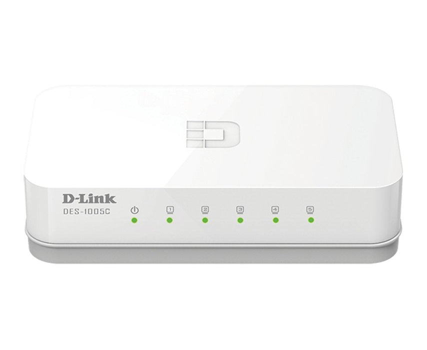 Switch D-Link Des-1005c, 5 Puertos Fast Ethernet No Gestionado