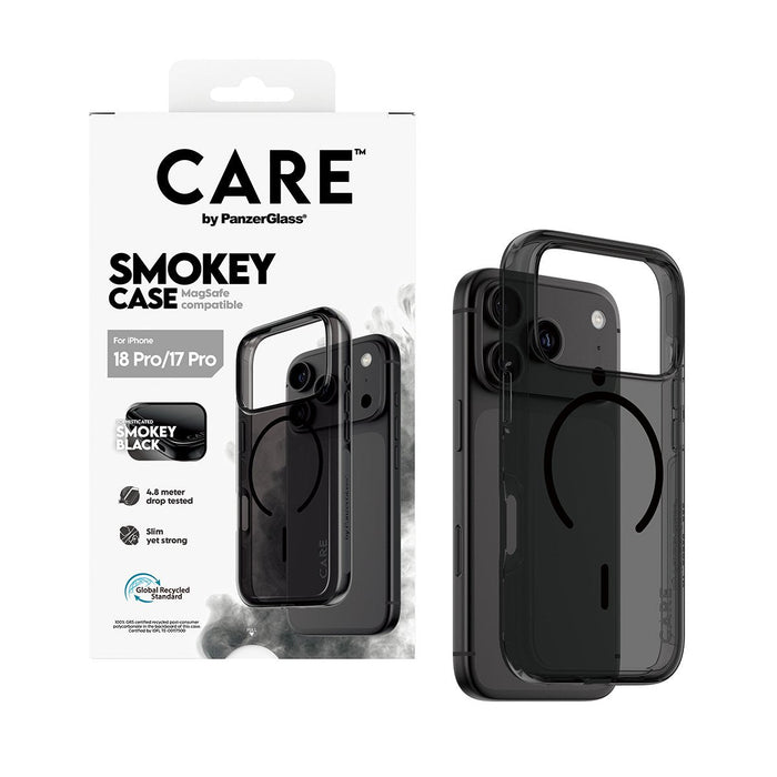 Panzerglass Care Smokey Case W. Negro Magsafe Iphone 18 Pro/ 17 Pro