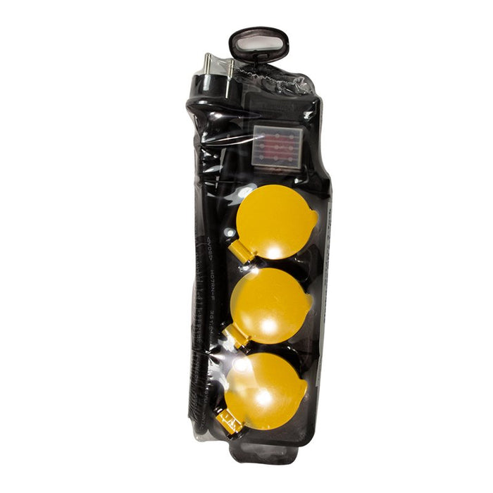 EAN 4052792060607 - LogiLink LPS253 base múltiple 1,5 m 3 salidas AC Exterior Negro, Amarillo imagen 7