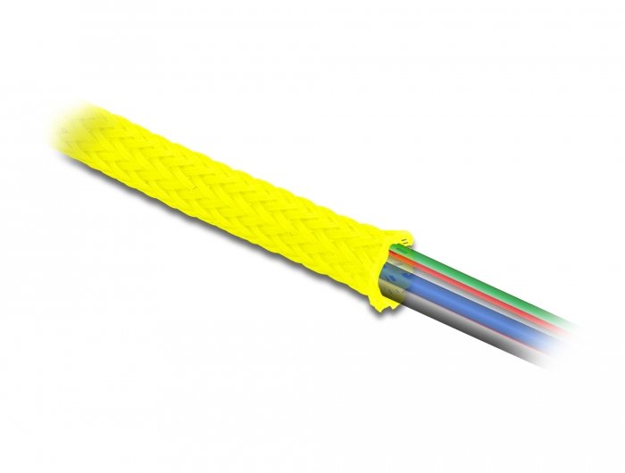 Delock Funda Trenzada Expandible 2 Mx 19 Mm Amarillo
