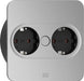 EAN 4057298129100 - Bachmann 946.009 toma de corriente 2 x Type F Acero inoxidable imagen 1