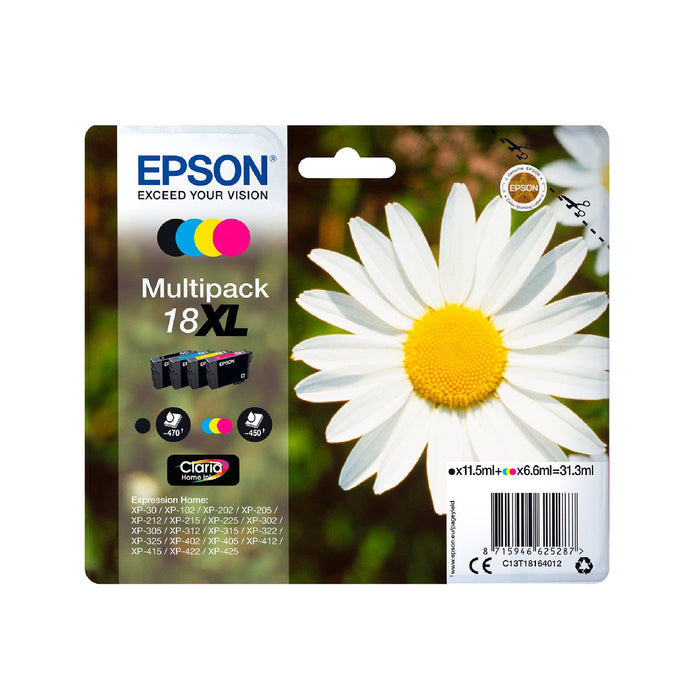 EAN 8715946625171 - Epson Daisy C13T18044022 cartucho de tinta 1 pieza(s) Original Rendimiento estándar Amarillo imagen 4