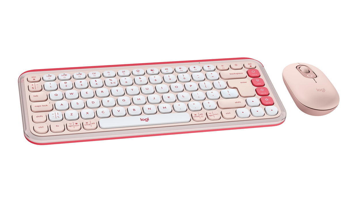 EAN 5099206127876 - Logitech 920-013142 teclado Ratón incluido Universal Bluetooth QWERTY Internacional de EE.UU. Rosa imagen 3