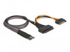 EAN 4043619629848 - DeLOCK 62984 cambiador de género para cable 67-pin M.2 Key M U.2 SFF-8639/SATA 15-pin Negro imagen 1