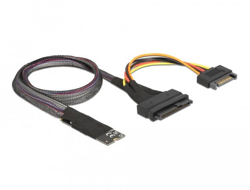 EAN 4043619629848 - DeLOCK 62984 cambiador de género para cable 67-pin M.2 Key M U.2 SFF-8639/SATA 15-pin Negro imagen 1