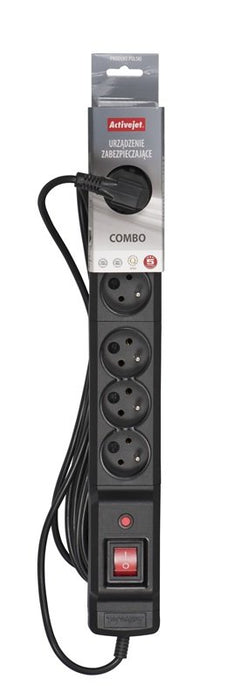 EAN 5901443115625 - Activejet COMBO 6GN 5M base múltiple 6 salidas AC Interior Negro imagen 3