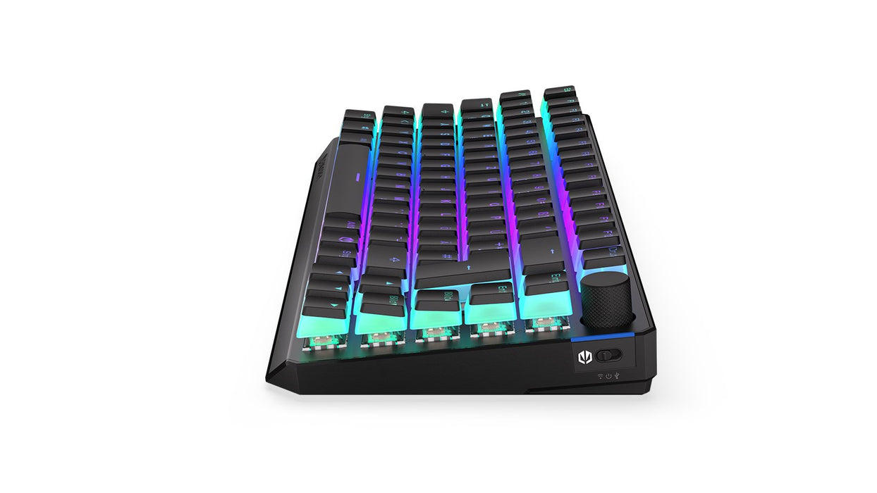Teclado Alemán Endorfy Thock 75% Rf Inalámbrica + Usb Qwertz Negro