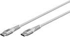 EAN 4040849701948 - Goobay KAB USB-C (ST-ST) 2m Verbindungskabel Textilmantel White cable USB USB 2.0 USB C imagen 3