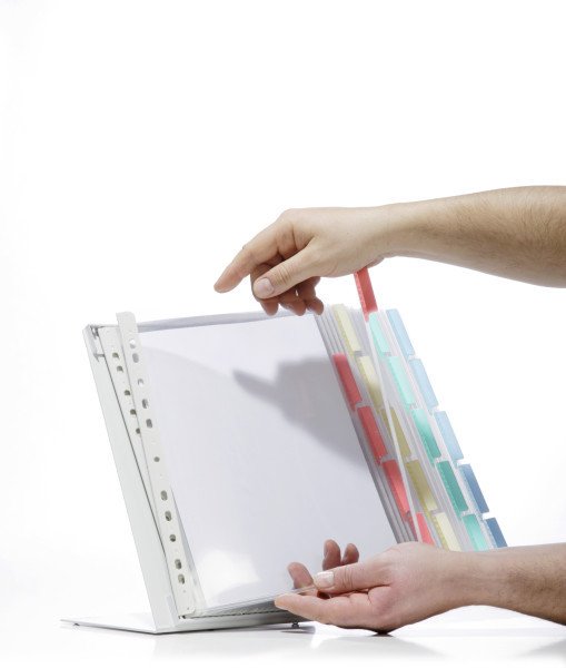 Durable Function Table - Displaytafelsystem - 20 Compartimentos - Para A4 - Azul, Amarillo, Rojo, Verde (Paquete De 20)