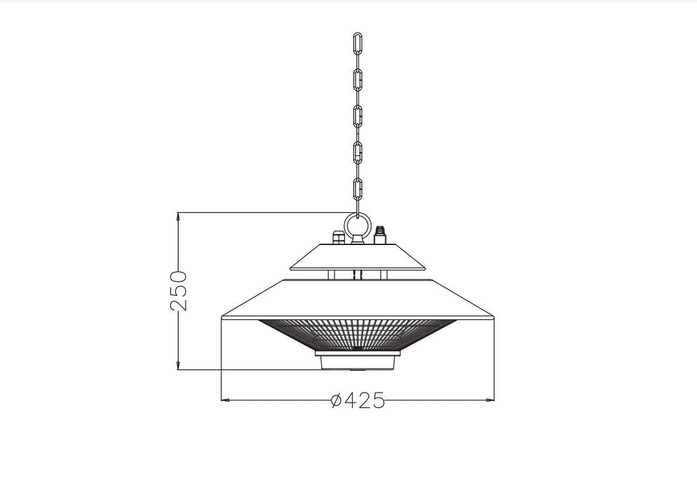 EAN 5901443121275 - Activejet APH-IH1500 calefactor de exterior imagen 4