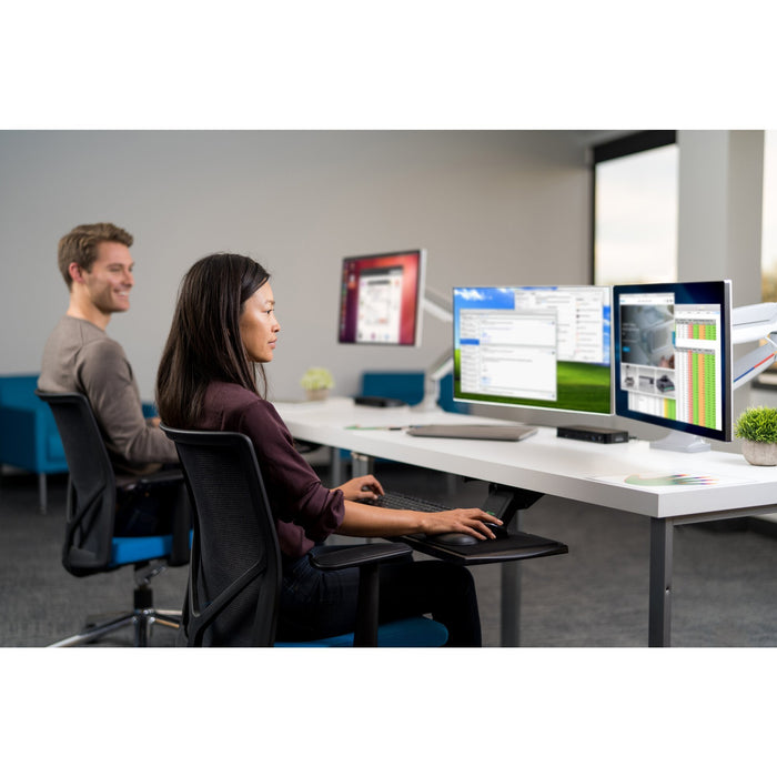 EAN 5028252597128 - Kensington K55470EU soporte para monitor 81,3 cm (32") Escritorio Gris imagen 15