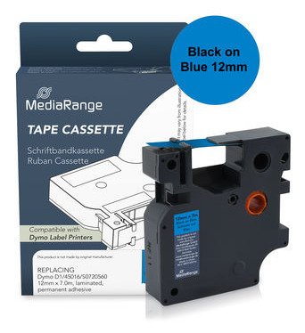 Mediarange Cinta Para Etiquetadora. Komp. Dymo 12mmx7m Sw/Azul