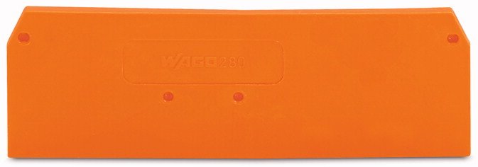 Wago 280-315 Abschluss-Und Zwischenplatte,2,5 Mm Dick,Orange